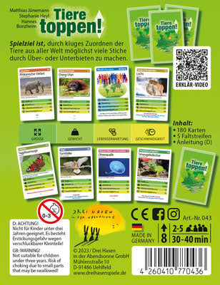 Kartenspiel Drei Hasen in der Abendsonne Tiere toppen!