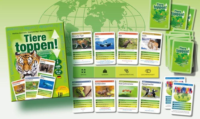 Kartenspiel Drei Hasen in der Abendsonne Tiere toppen!