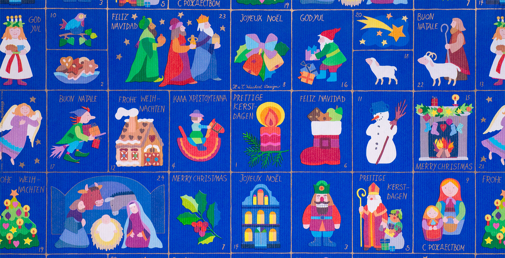 Geschenkpapier GiftApp Geschenkverpackung mit "Weihnachtszeit"