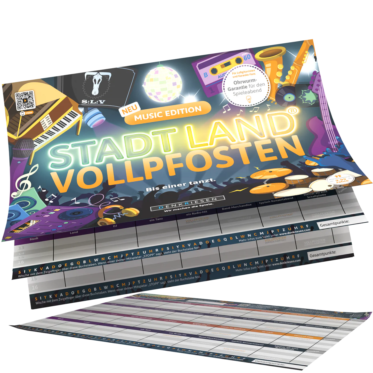 Wissensspiel Denkriesen STADT LAND VOLLPFOSTEN® - Music Edition
