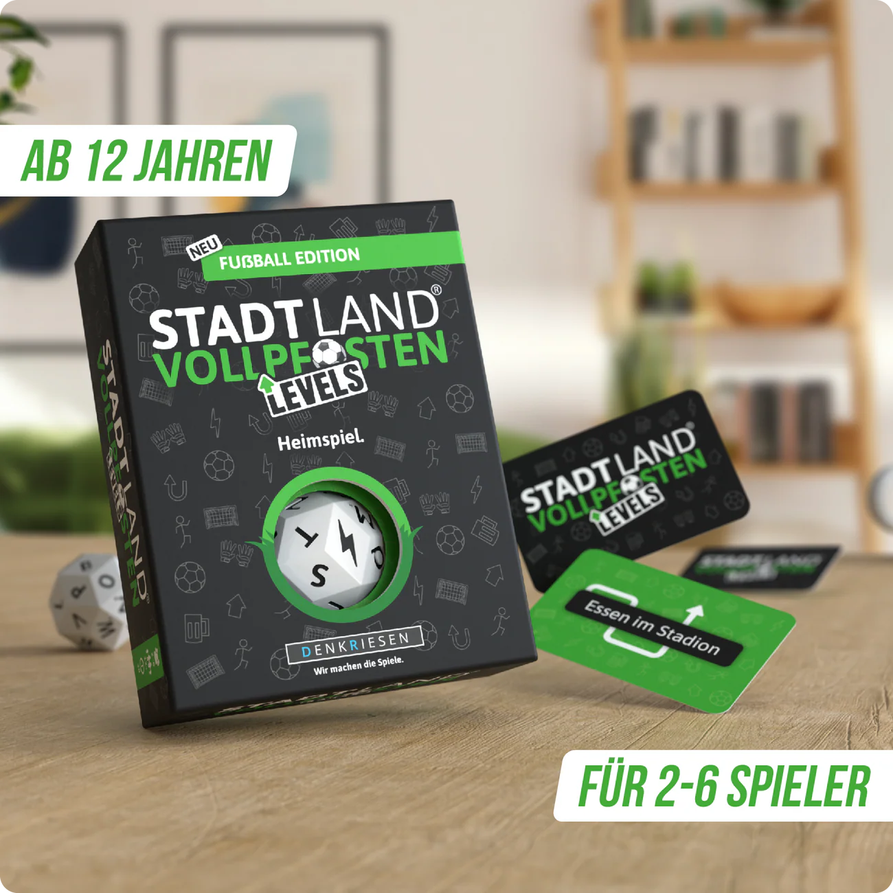 Wissensspiel Denkriesen STADT LAND VOLLPFOSTEN® - Levels - Fußball Edition - "Heimspiel"