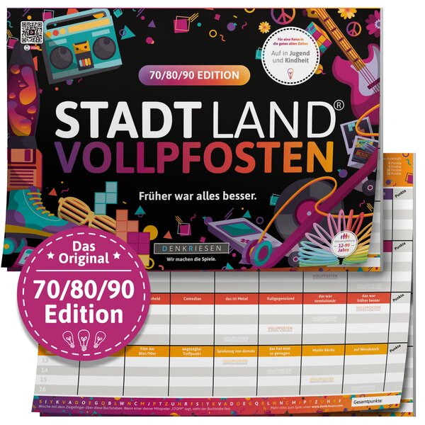 STADT LAND VOLLPFOSTEN® - 70/80/90 Edition - "Früher war alles besser."