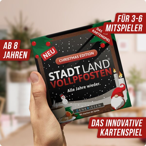 STADT LAND VOLLPFOSTEN® - Das Kartenspiel - Christmas Edition "Alle Jahre wieder"