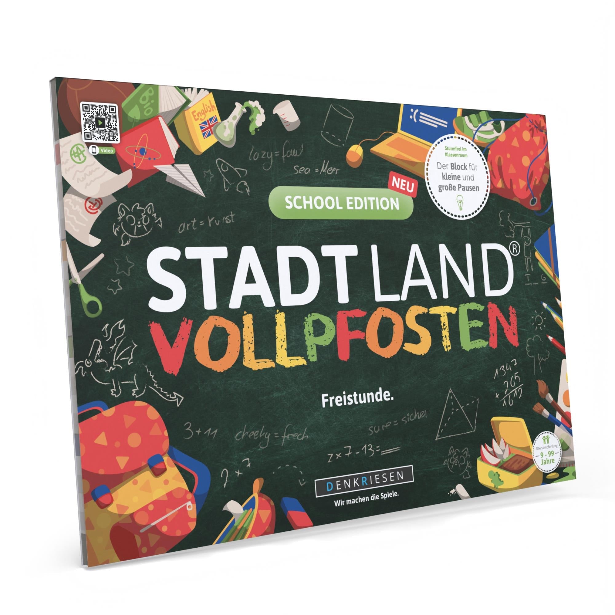 Wissensspiel Denkriesen STADT LAND VOLLPFOSTEN® - School Edition – "Freistunde."