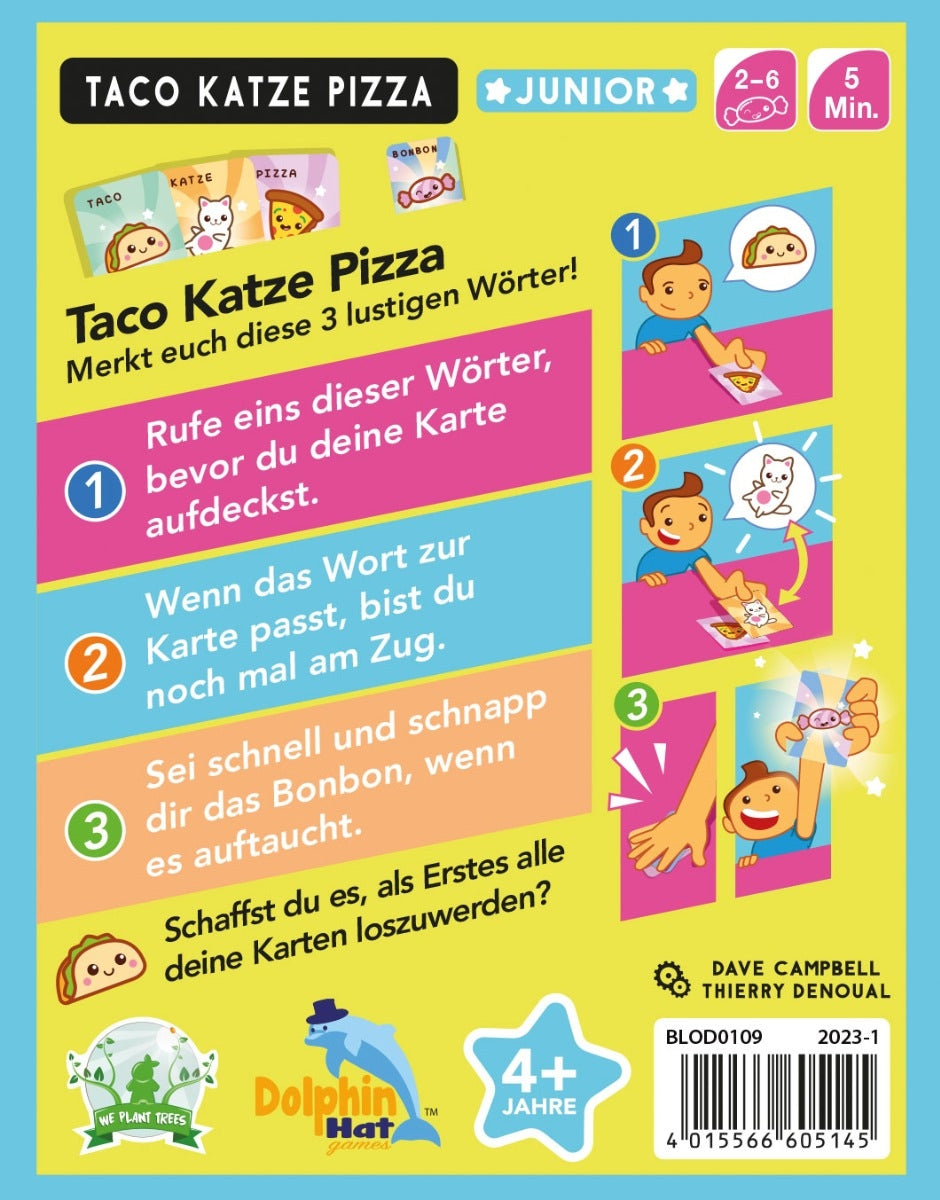 Gesellschaftsspiel Asmodee Taco Katze Pizza Junior