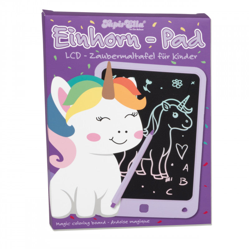 Krimskrams Lutz Mauder Verlag TapirElla Einhorn-Pad, LCD Zaubermaltafel für Kinder