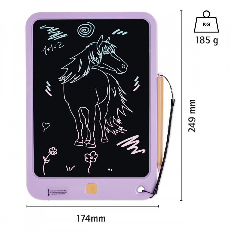 Krimskrams Lutz Mauder Verlag TapirElla Pony-Pad, LCD Zaubermaltafel für Kinder