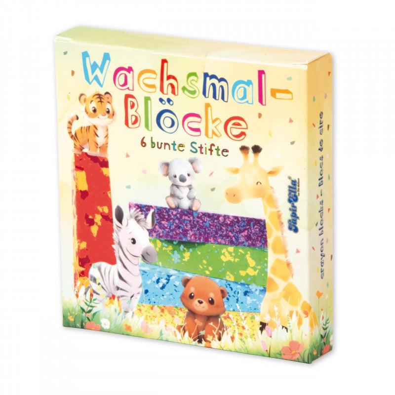 Krimskrams Lutz Mauder Verlag TapirElla Wachsmal-Blöcke, Wildtiere