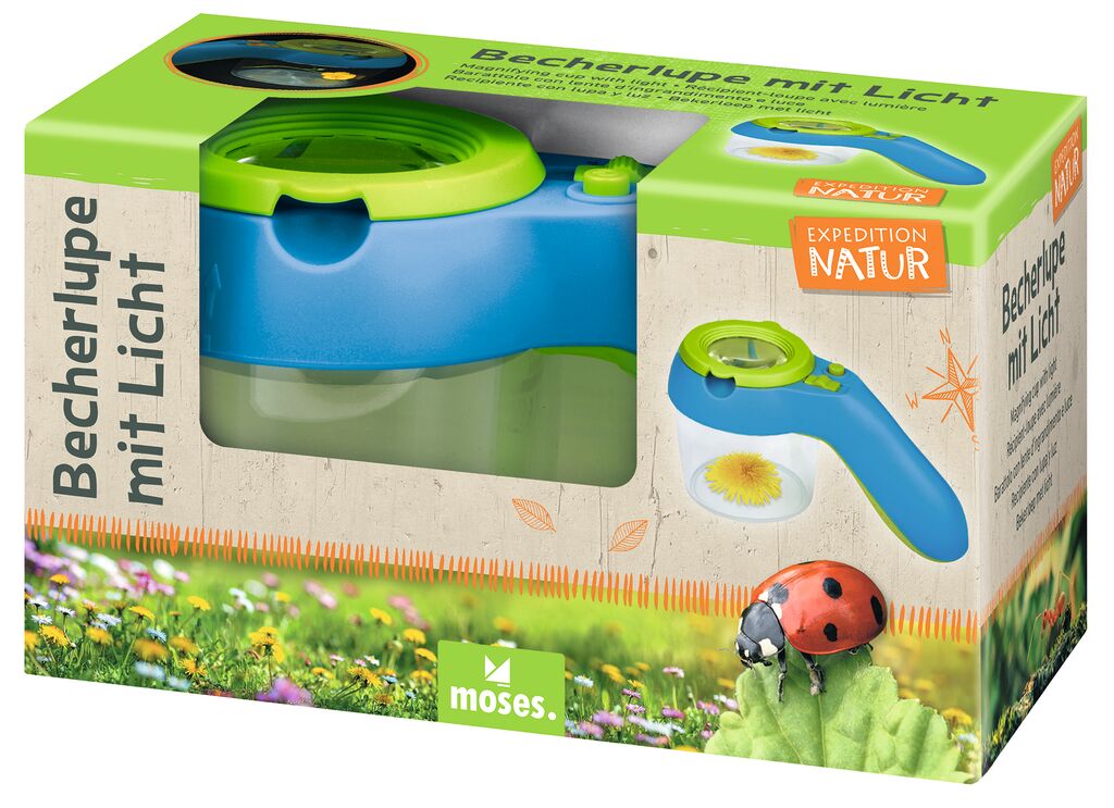 Naturforscher Moses Verlag Expedition Natur Becherlupe mit Licht