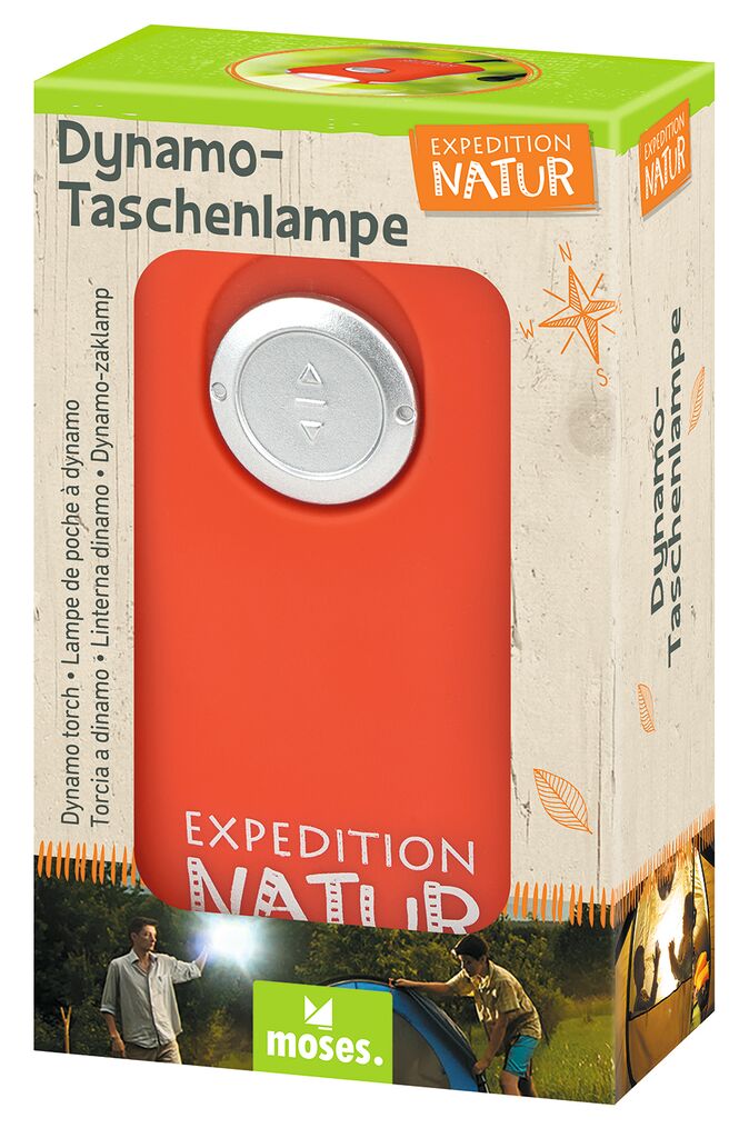 Abenteuer Moses Verlag Expedition Natur Dynamo Taschenlampe