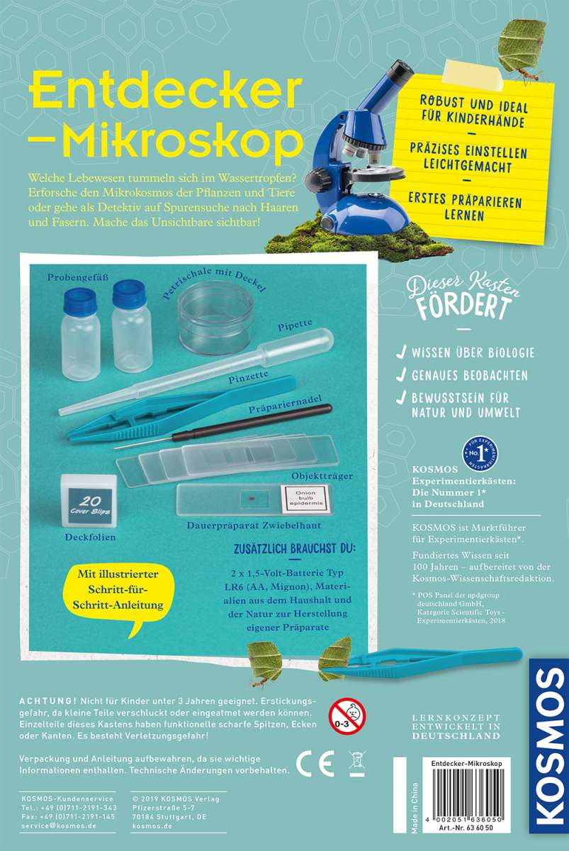 Biologie KOSMOS Entdecker-Mikroskop