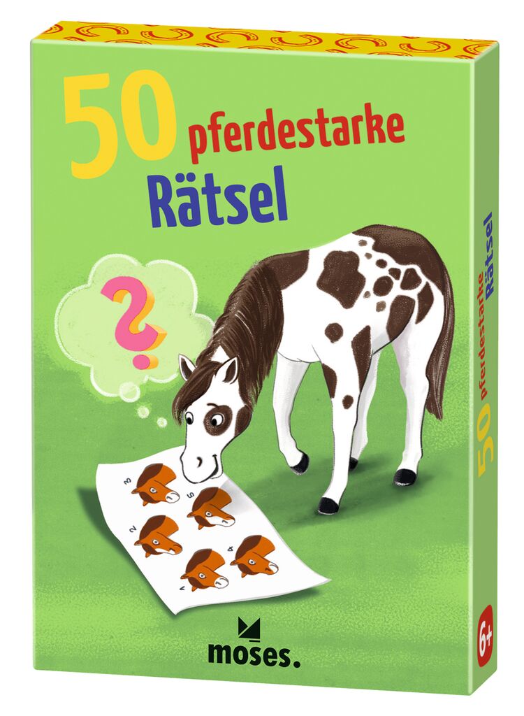 Moses 50 Karten / Pocket Quiz Moses Verlag 50 pferdestarke Rätsel