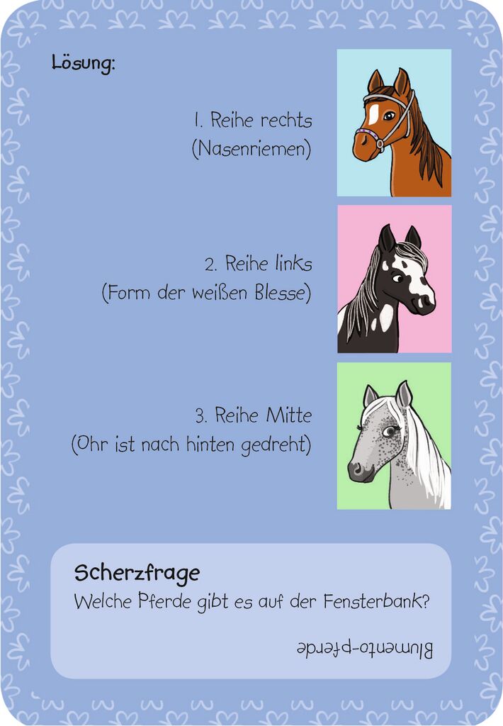 Moses 50 Karten / Pocket Quiz Moses Verlag 50 pferdestarke Rätsel