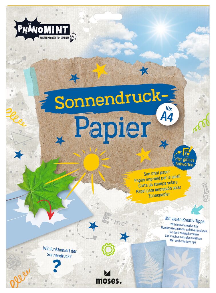 Experiment Moses Verlag PhänoMINT Sonnendruck-Papier A4