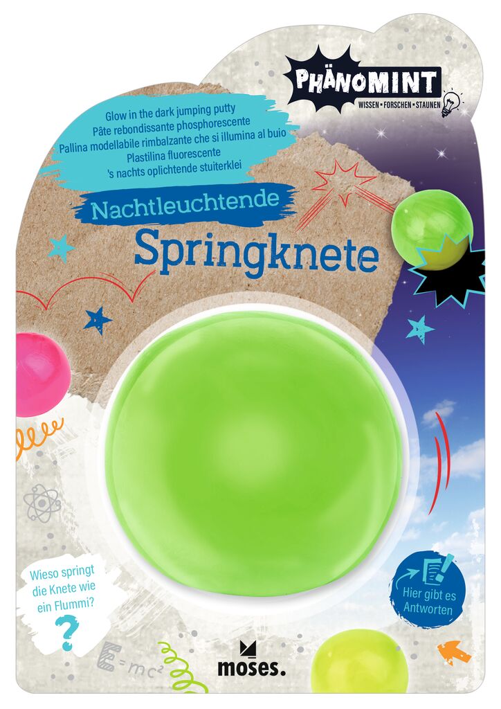 Experiment Moses Verlag PhänoMINT Nachtleuchtende Springknete