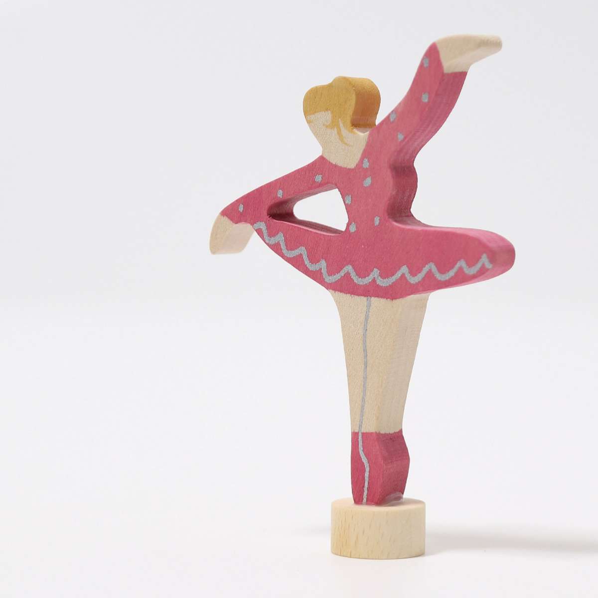 Geburtstagskranz GRIMM'S Spiel und Holz Design Steckfigur Ballerina Rubinrot