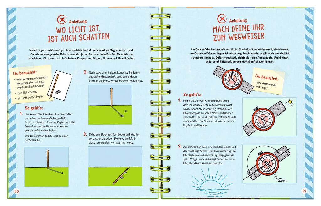Buch Moses Verlag Expedition Natur: Von hier nach dort - Abenteuer mit Karte, Kompass & Co.