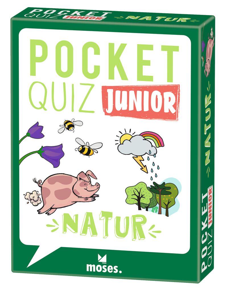 Moses 50 Karten / Pocket Quiz Moses Verlag Pocket Quiz junior Natur