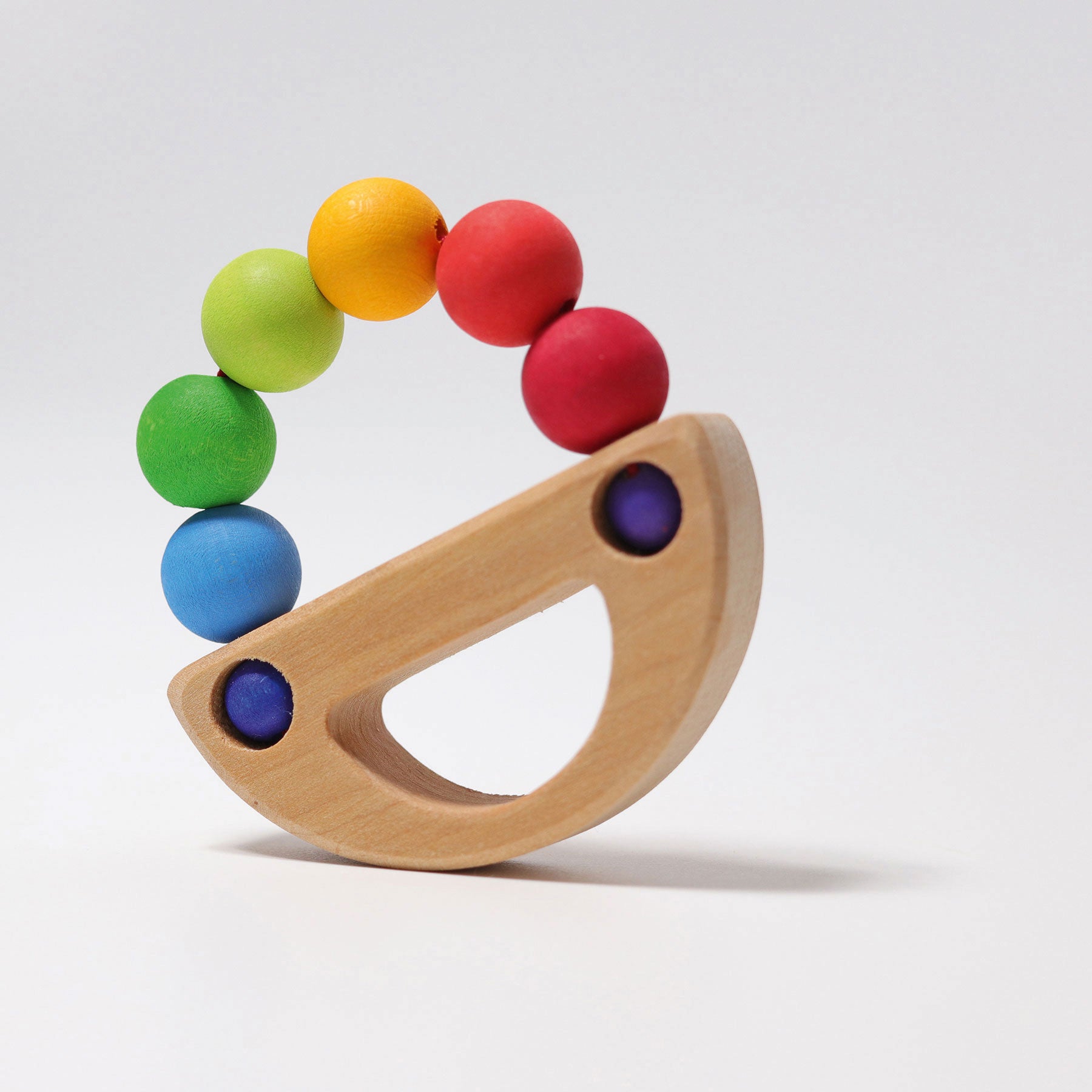 Rasseln GRIMM'S Spiel und Holz Design Regenbogen Schiff