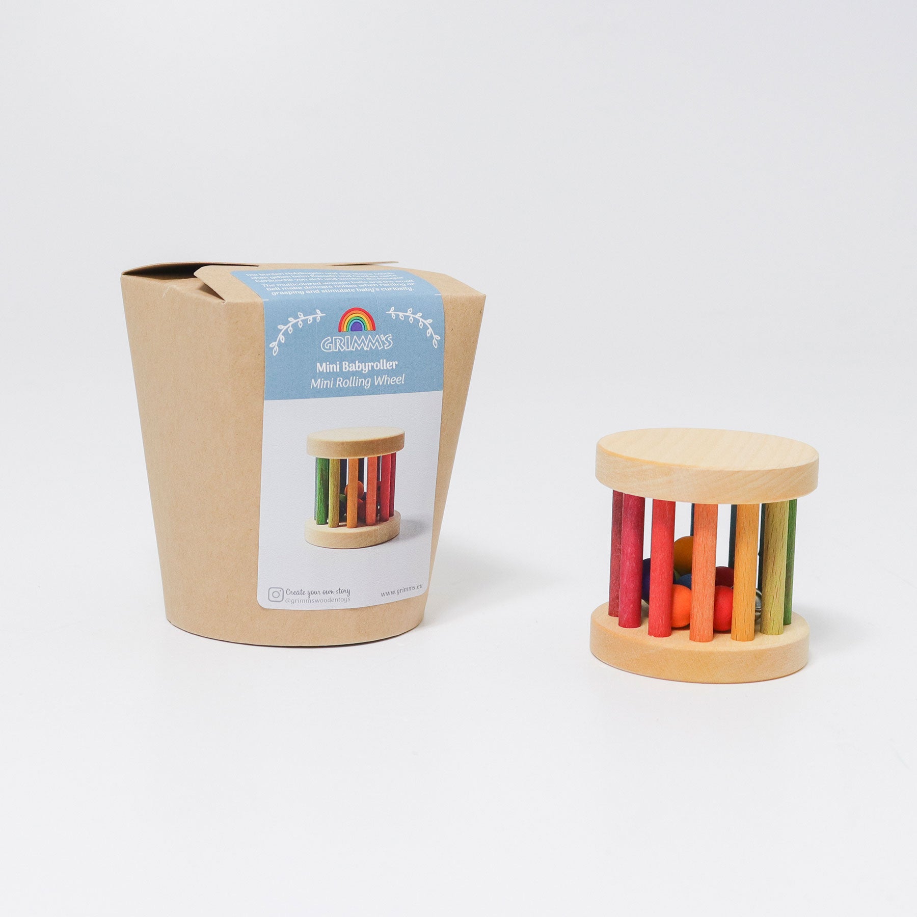 Rassel GRIMM'S Spiel und Holz Design Mini Babyroller
