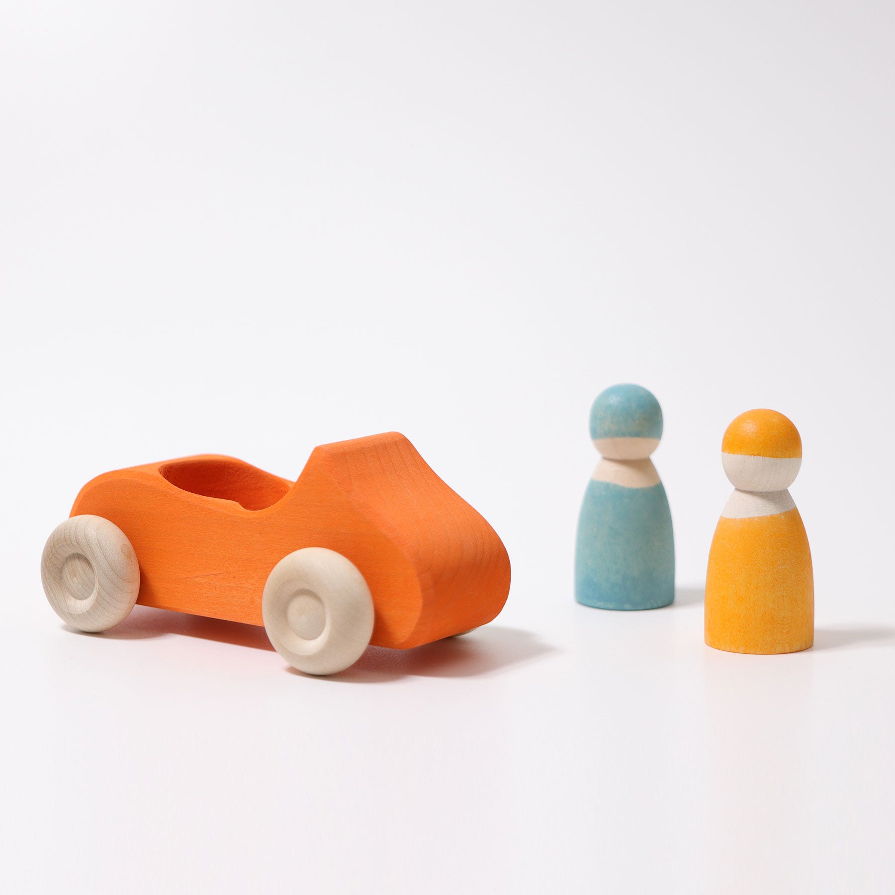 Schieben GRIMM'S Spiel und Holz Design Großes Cabrio Orange