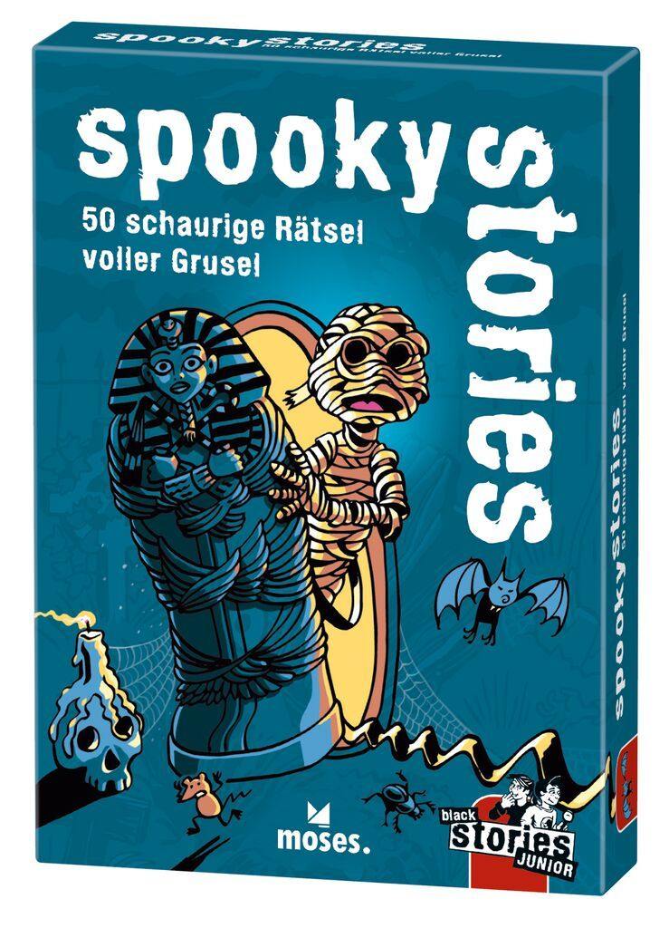 Moses 50 Karten / Pocket Quiz Moses Verlag black stories Junior spooky stories