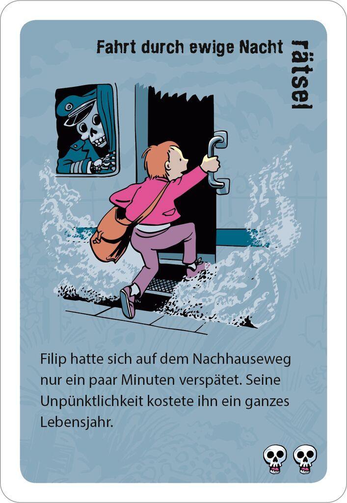 Moses 50 Karten / Pocket Quiz Moses Verlag black stories Junior spooky stories
