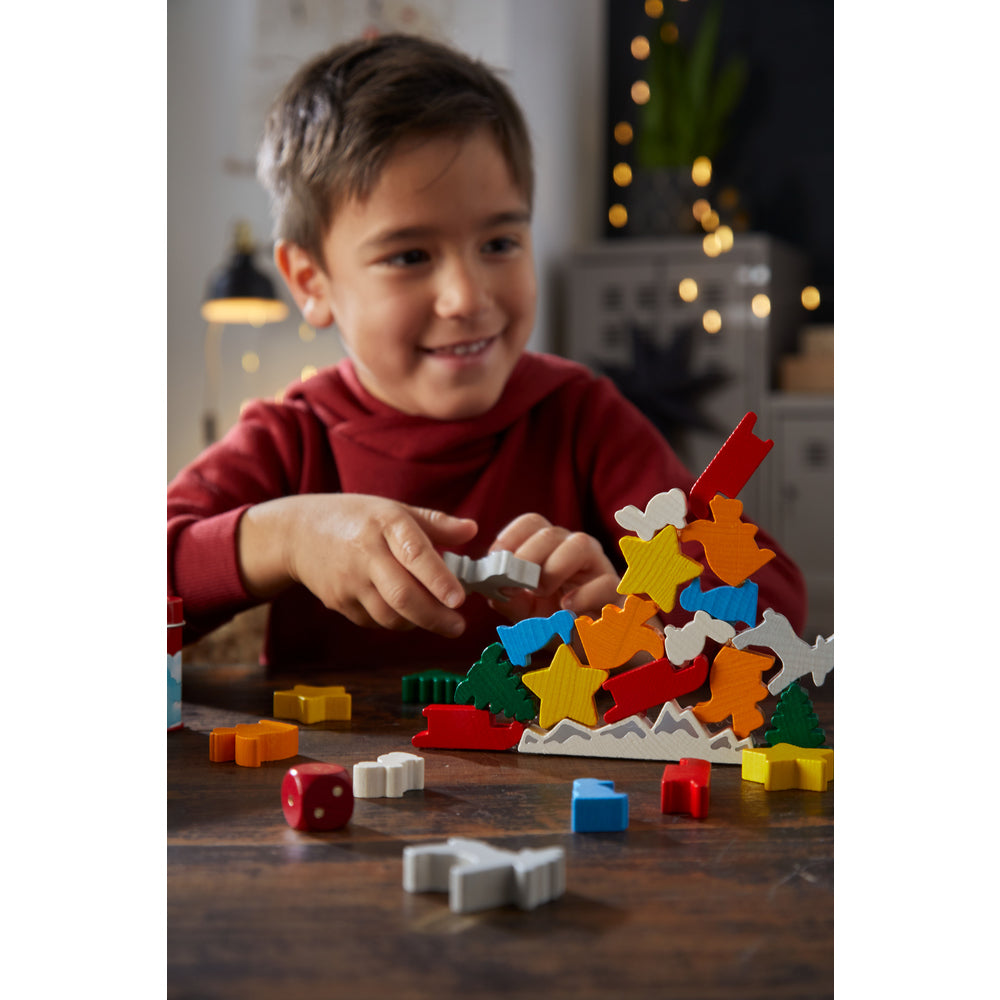 Gesellschaftsspiel HABA Tier auf Tier - Das weihnachtliche Stapelspiel