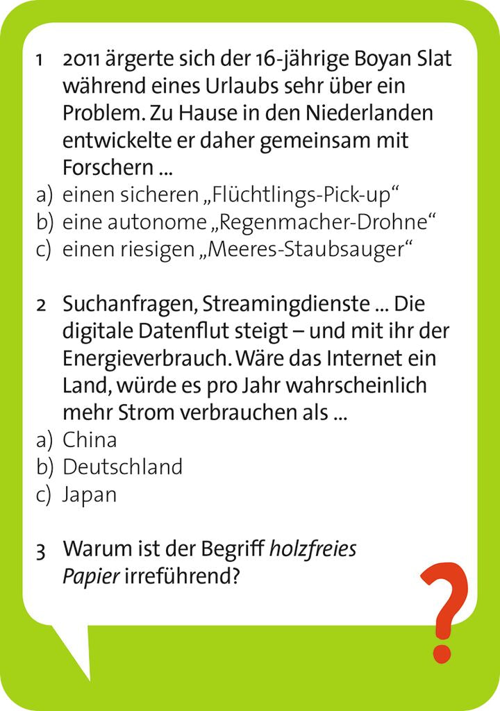 Moses 50 Karten / Pocket Quiz Moses Verlag Pocket Quiz Save the planet
