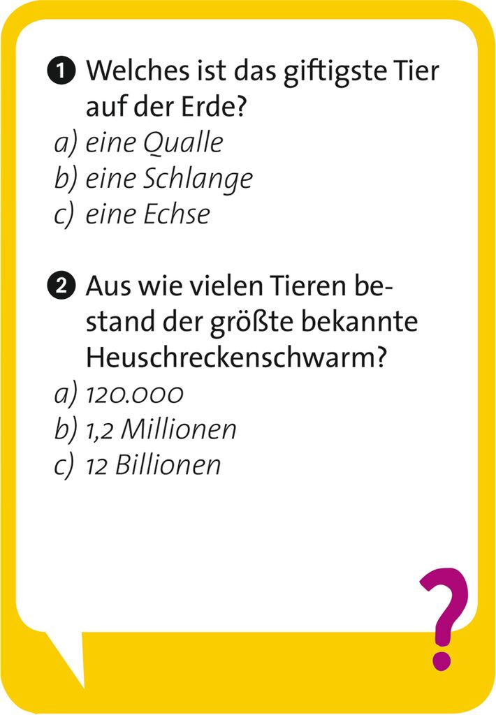 Rätselspiel Moses Verlag Pocket Quiz junior Unglaublich, aber wahr