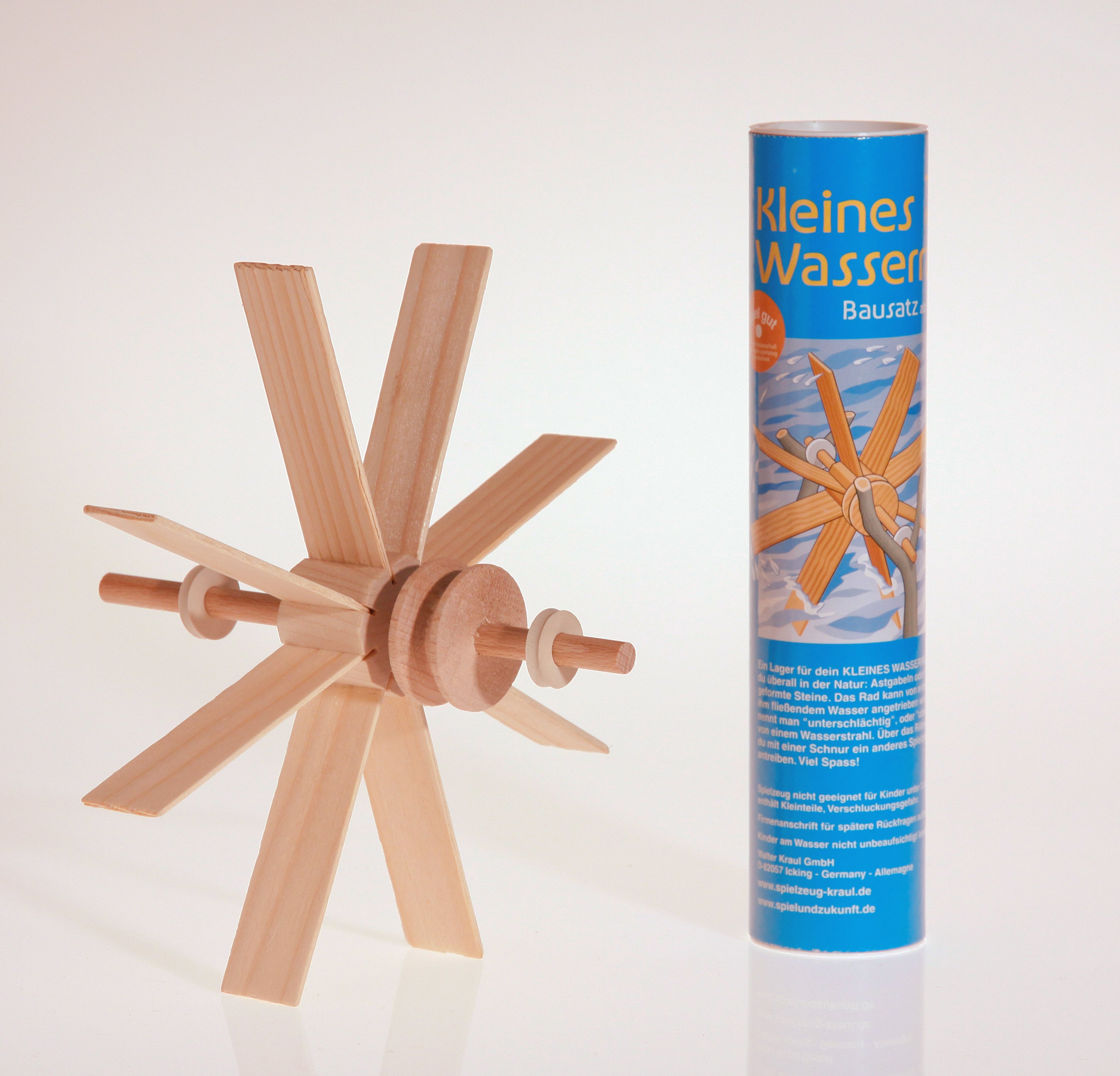 Holzbausatz Kraul Kleines Wasserrad