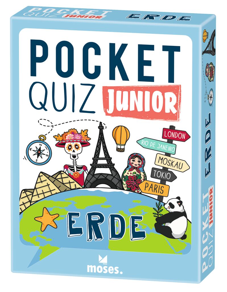 Rätselspiel Moses Verlag Pocket Quiz junior Erde