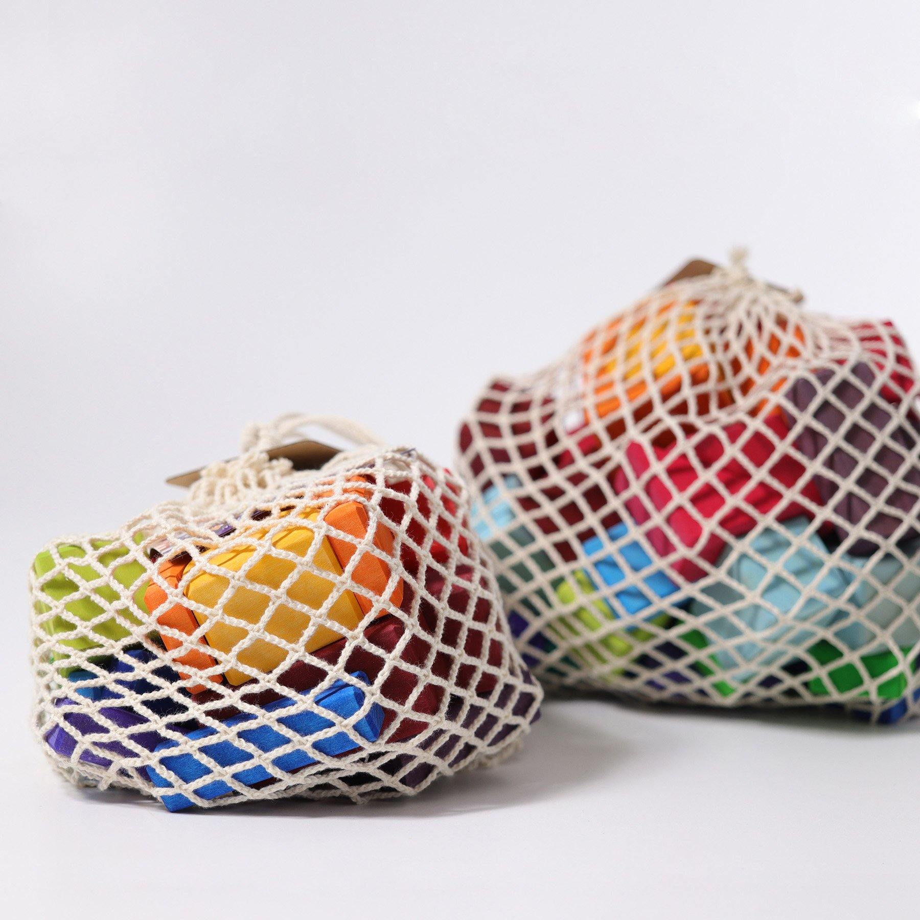 Bausteine GRIMM'S Spiel und Holz Design 30 bunte Geo-Klötze