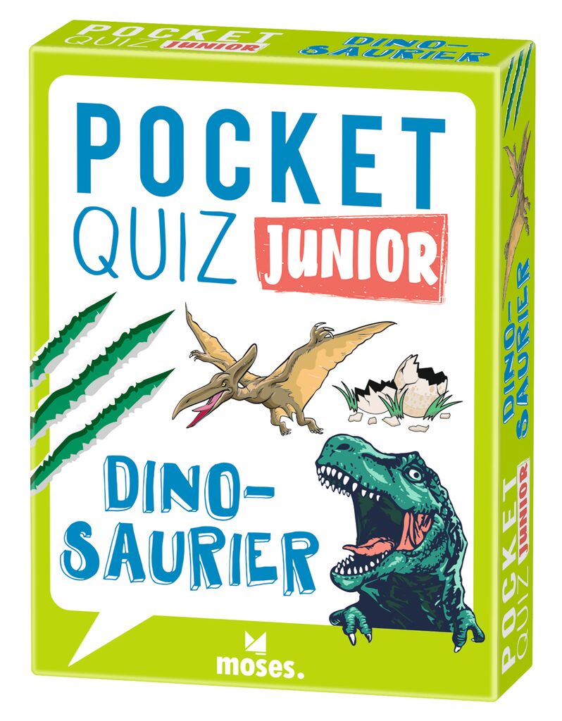 Moses 50 Karten / Pocket Quiz Moses Verlag Pocket Quiz junior Dinosaurier