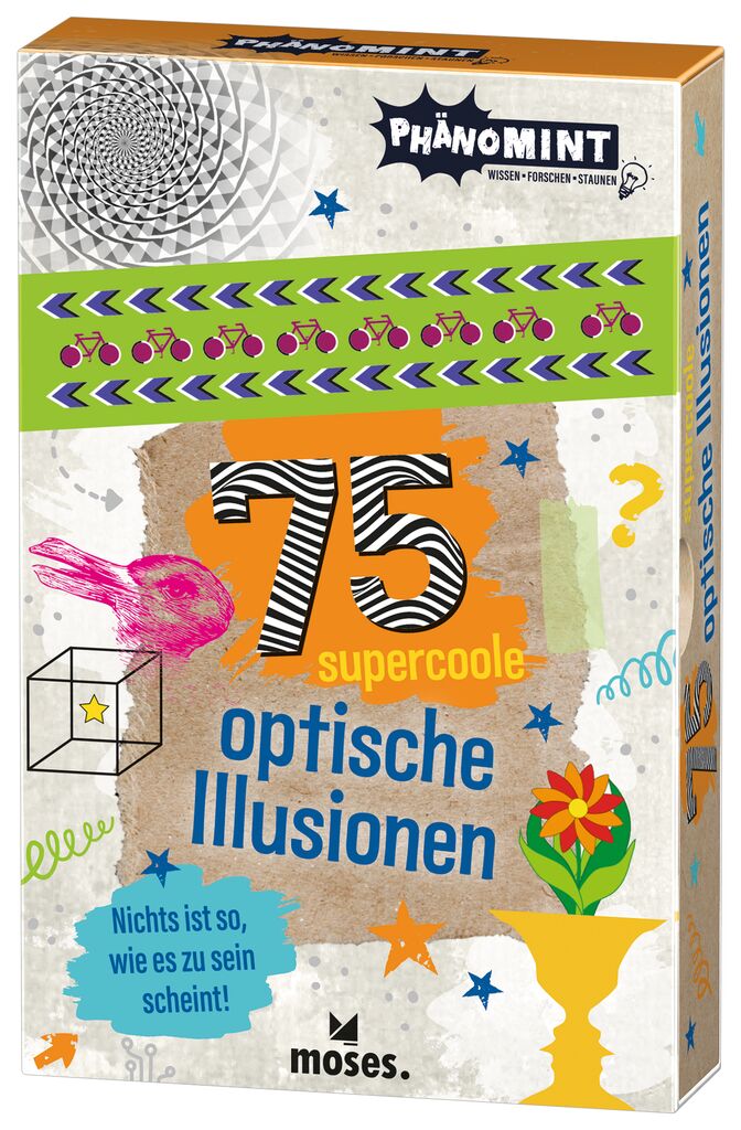 Sachbuch Moses Verlag PhänoMINT - 75 supercoole optische Illusionen