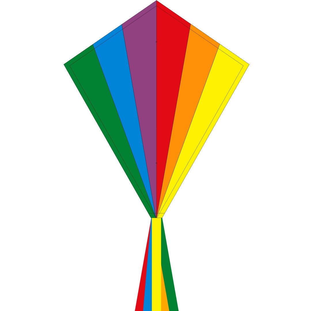 Drachen Invento Ecoline Eddy Rainbow 70cm