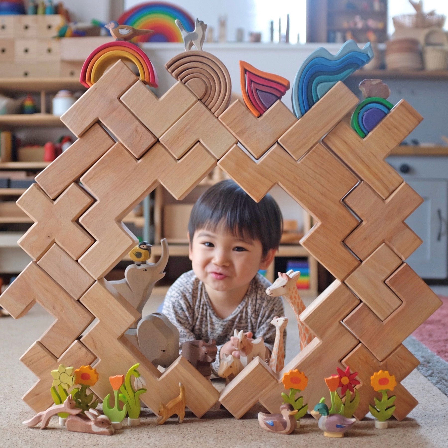 Baukasten GRIMM'S Spiel und Holz Design Treppenbaukasten