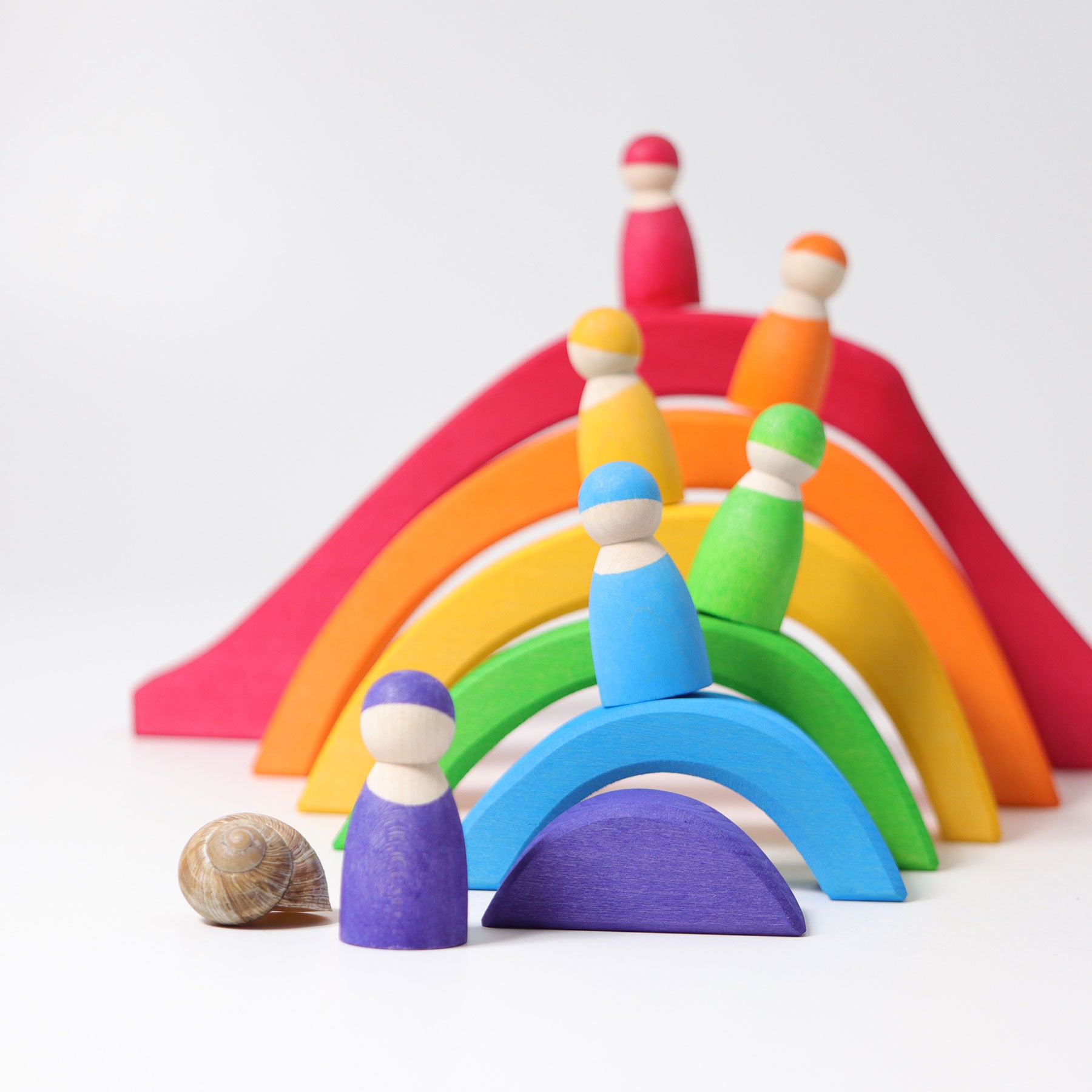 Open-ended Play GRIMM'S Spiel und Holz Design Vier Elemente Baukasten