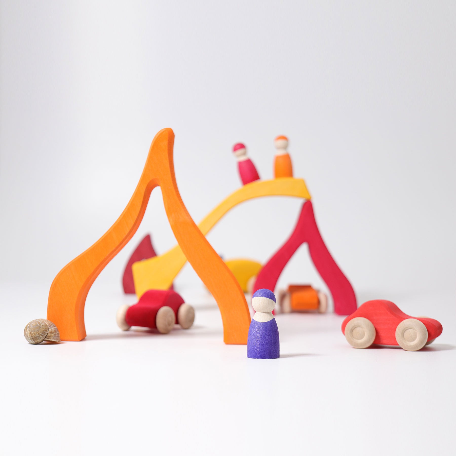 Open-ended Play GRIMM'S Spiel und Holz Design Vier Elemente Baukasten