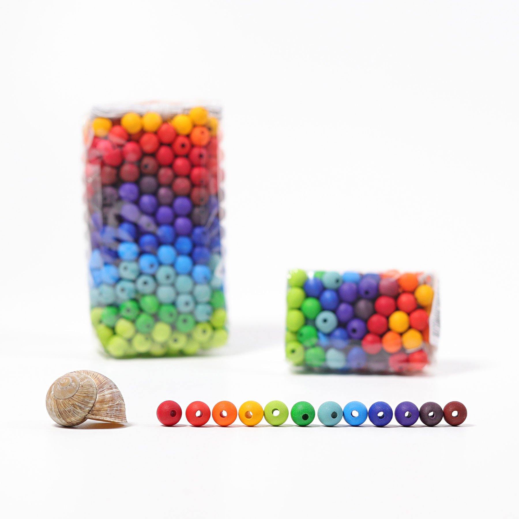 Open-ended Play GRIMM'S Spiel und Holz Design 120 Holzperlen - bunt - 12 mm