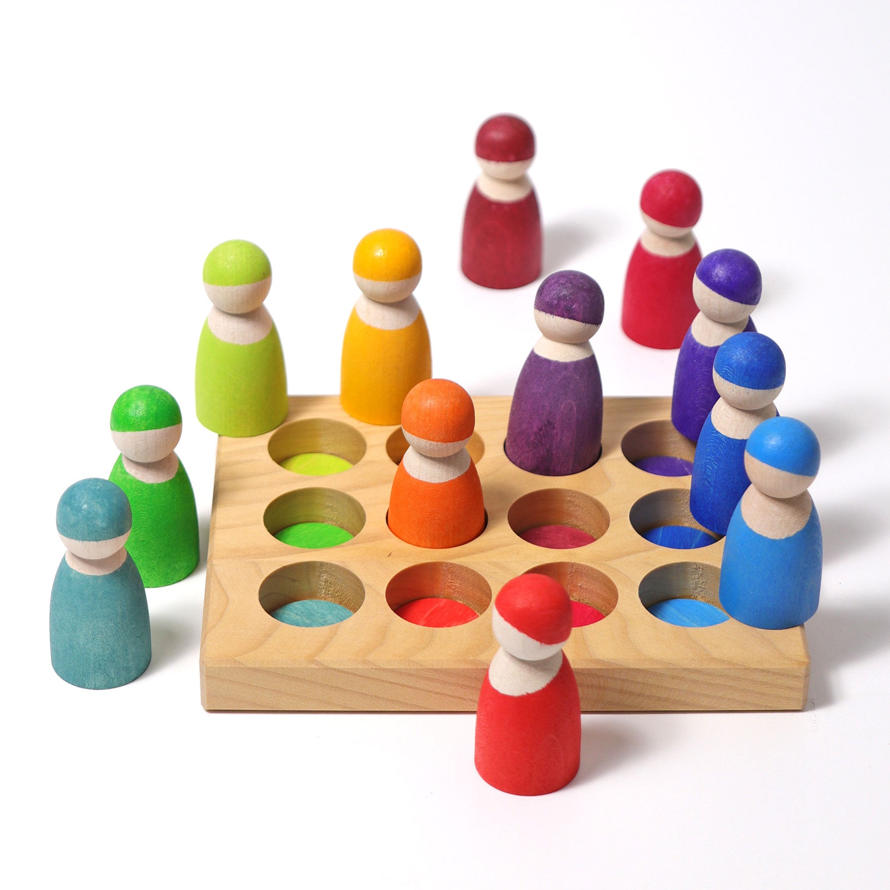 Sortieren GRIMM'S Spiel und Holz Design Sortier-Brettchen Regenbogen