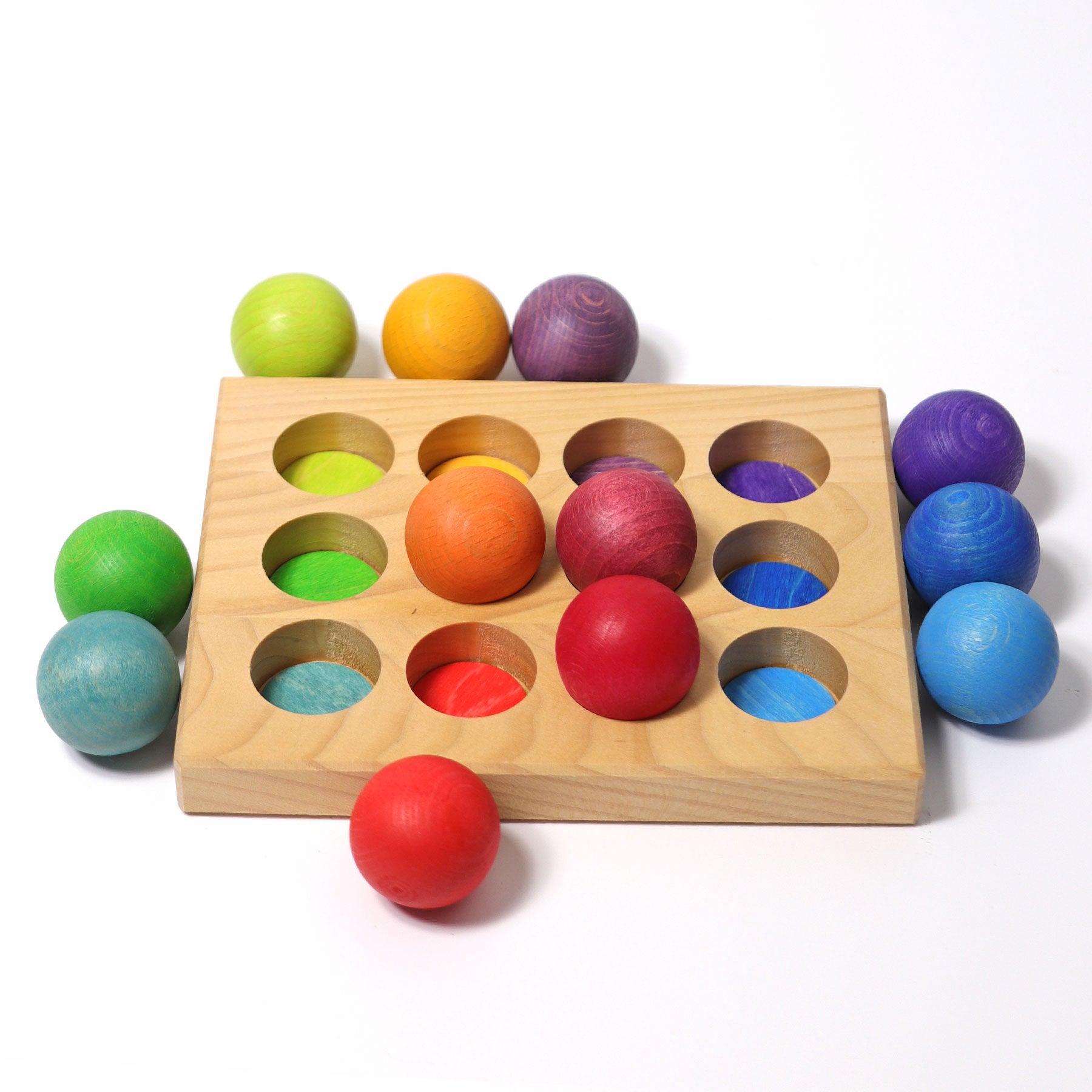 Sortieren GRIMM'S Spiel und Holz Design Sortier-Brettchen Regenbogen