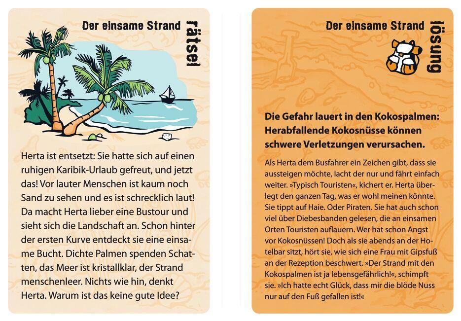 Moses 50 Karten / Pocket Quiz Moses Verlag black stories junior: orange stories