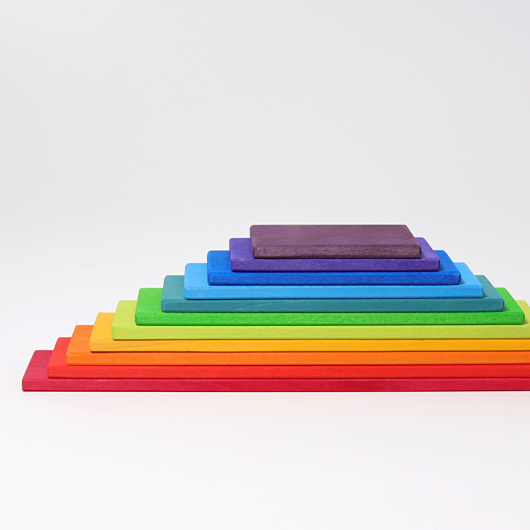 Open-ended Play GRIMM'S Spiel und Holz Design Regenbogen Bauplatten