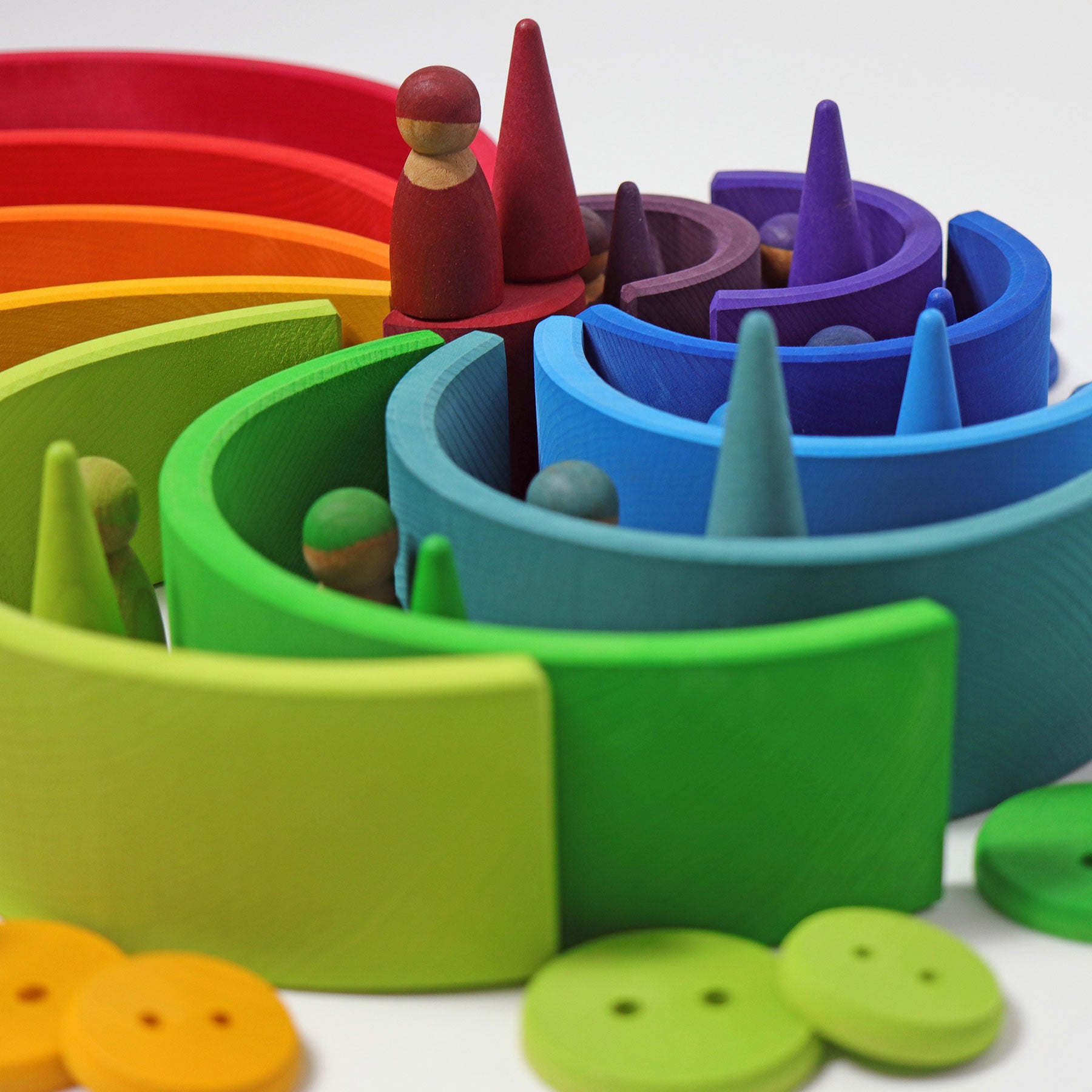 Open-ended Play GRIMM'S Spiel und Holz Design Großer Regenbogen