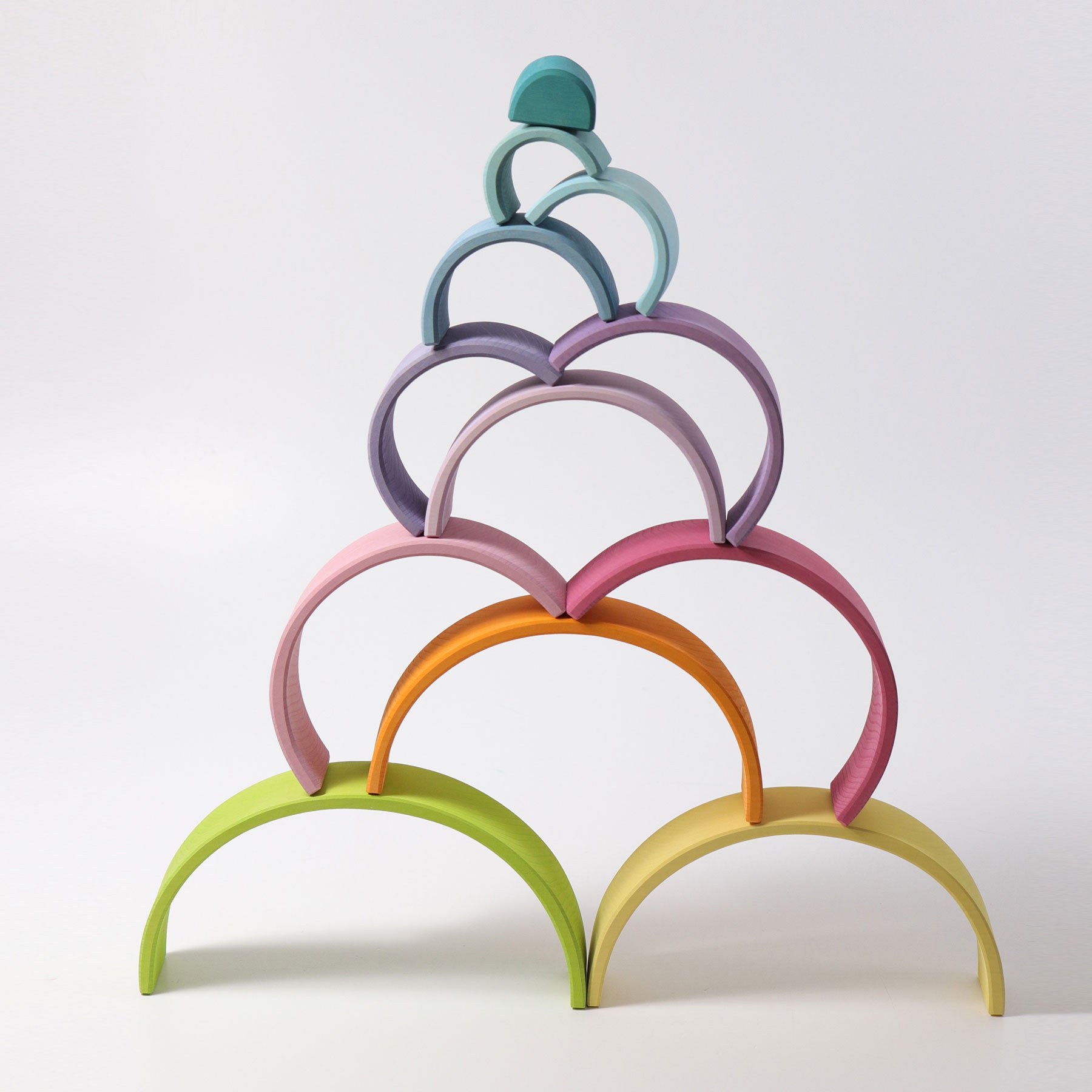 Open-ended Play GRIMM'S Spiel und Holz Design Großer Regenbogen Pastell