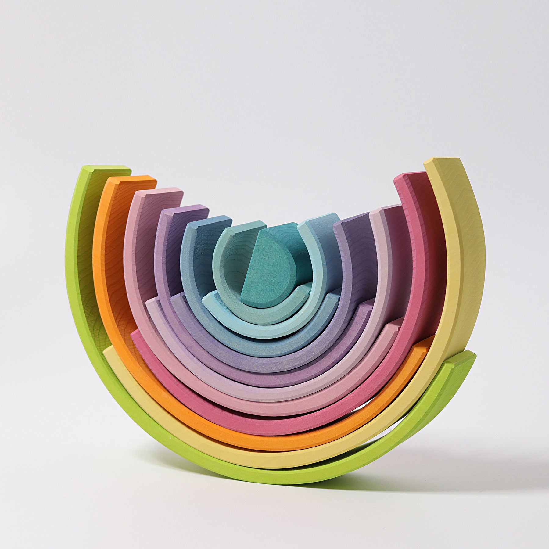 Open-ended Play GRIMM'S Spiel und Holz Design Großer Regenbogen Pastell