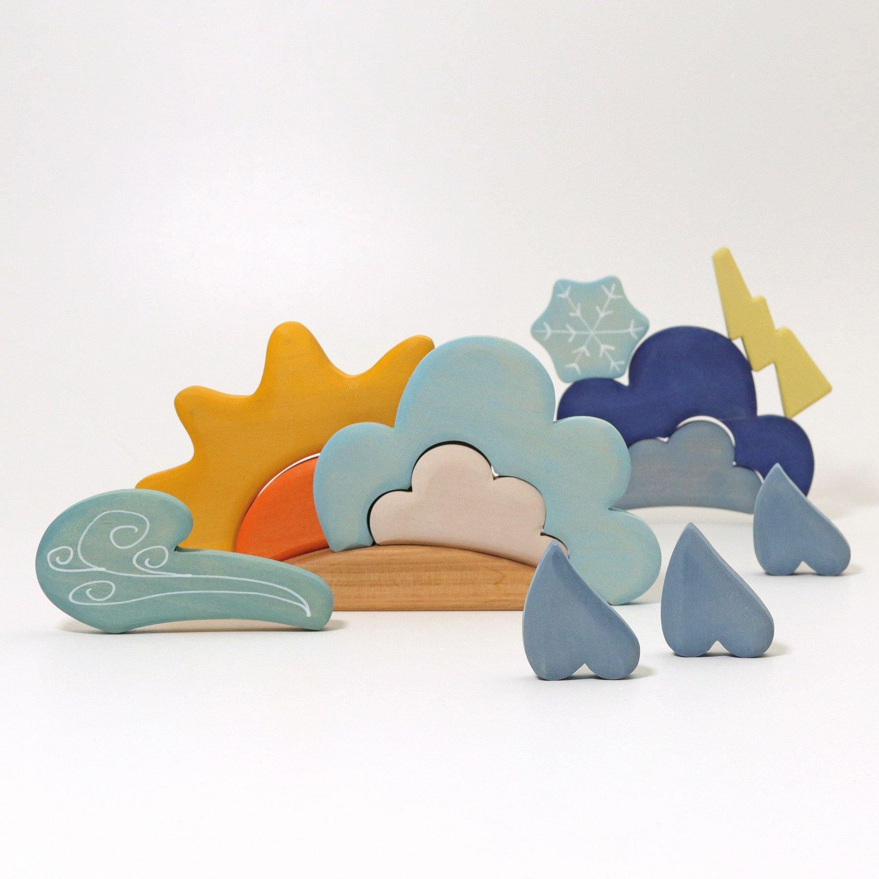 Open-ended Play GRIMM'S Spiel und Holz Design Bauspiel Wetter