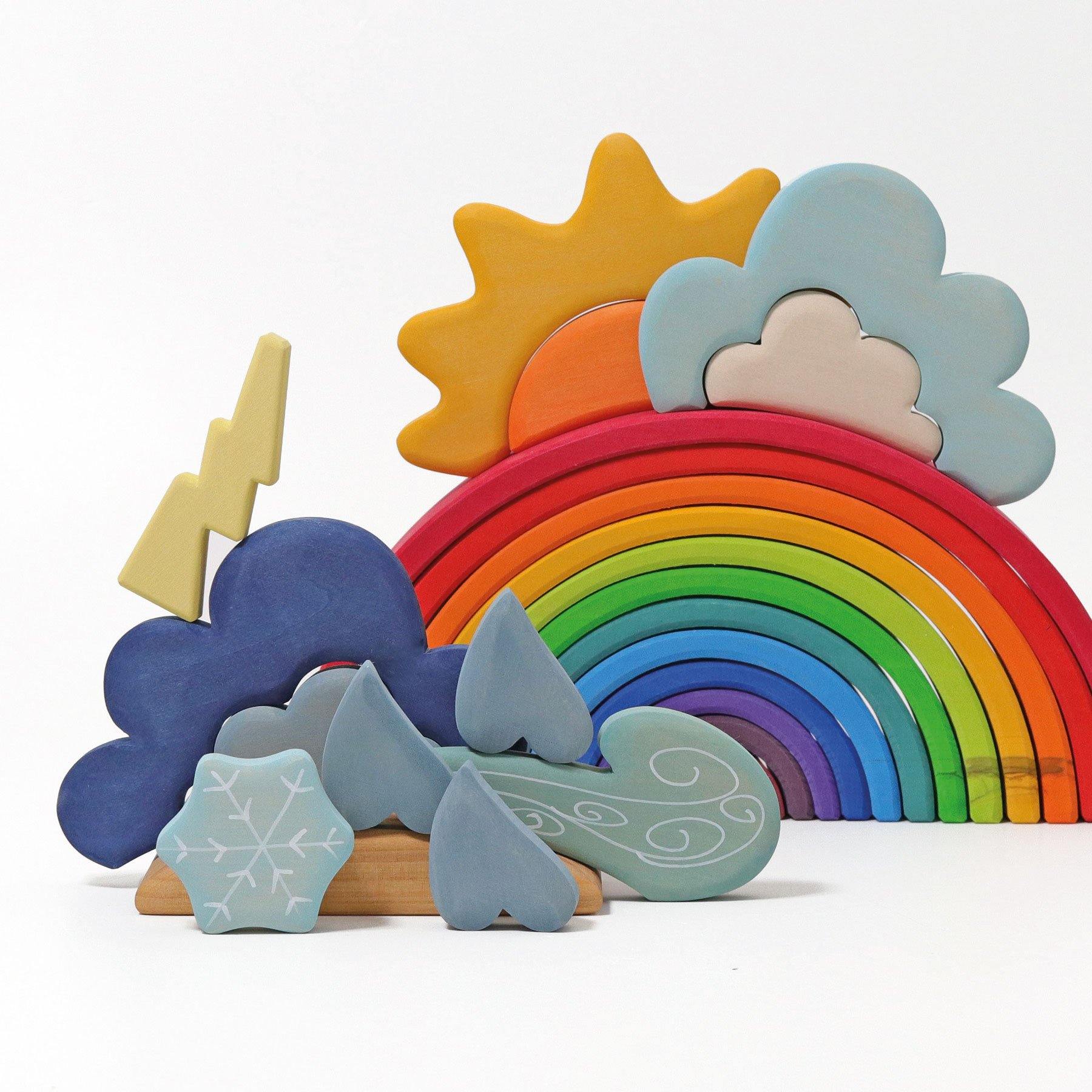 Open-ended Play GRIMM'S Spiel und Holz Design Bauspiel Wetter