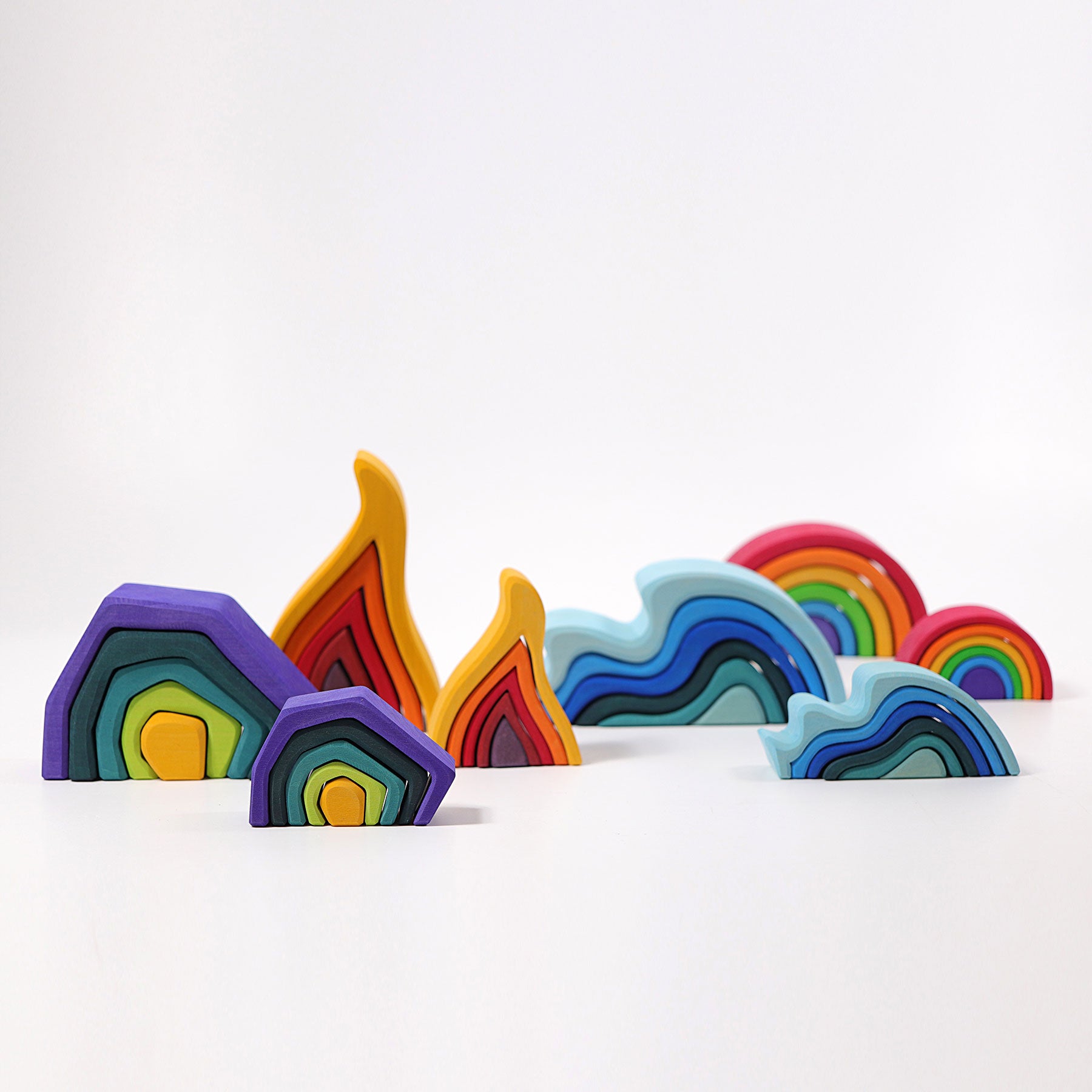 Open-ended Play GRIMM'S Spiel und Holz Design Kleiner Regenbogen